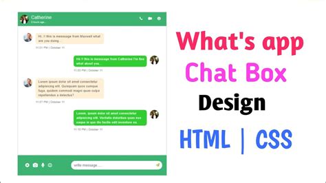 chat html5|How To Create Chat Messages